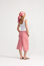 KENNEDY DENIM SHORT RUBY ANTIQUE STRIPE