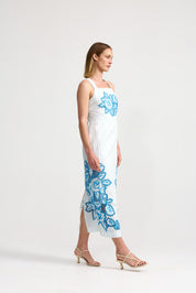 ARIA DRESS ANTIQUE CAPRI STRIPE