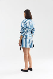 DARCEY JACKET POWDER DENIM STRIPE