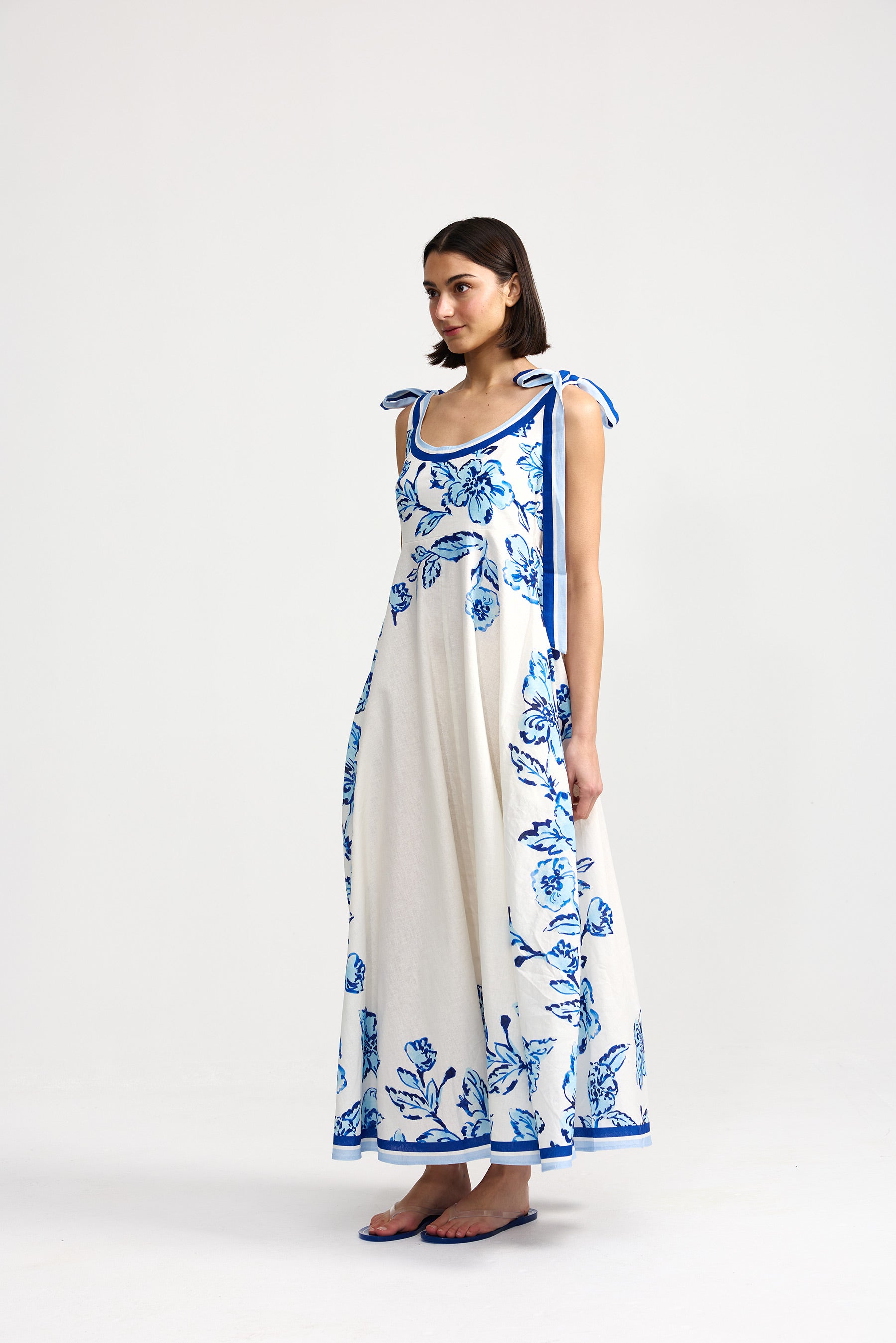 ELODIE DRESS ANTIQUE PEONY