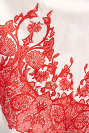 RUE DRESS IN RUBY ANTIQUE