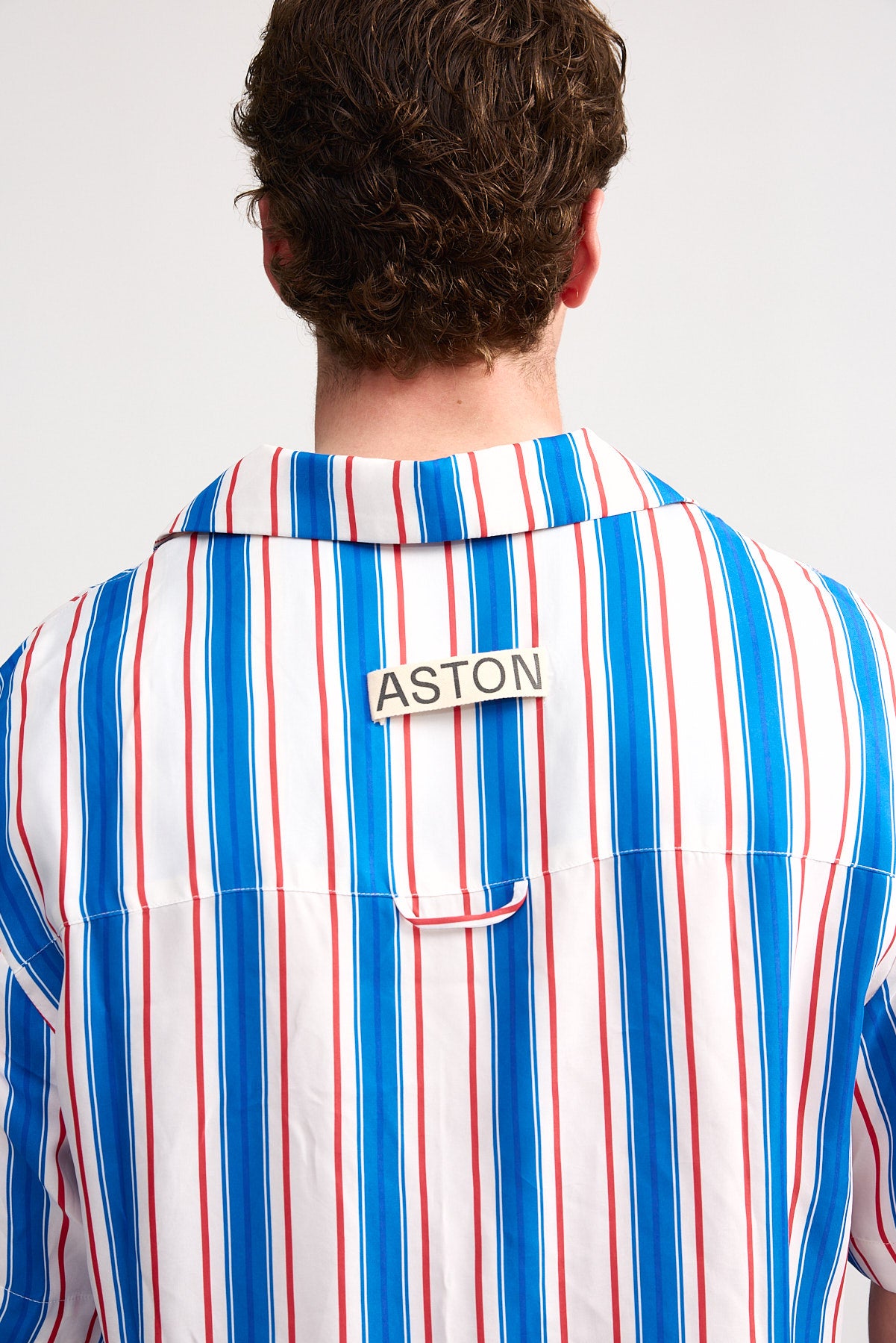 SCOTTIE SHIRT RUBY CERULEAN STRIPE