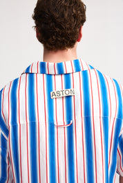 SCOTTIE SHIRT RUBY CERULEAN STRIPE