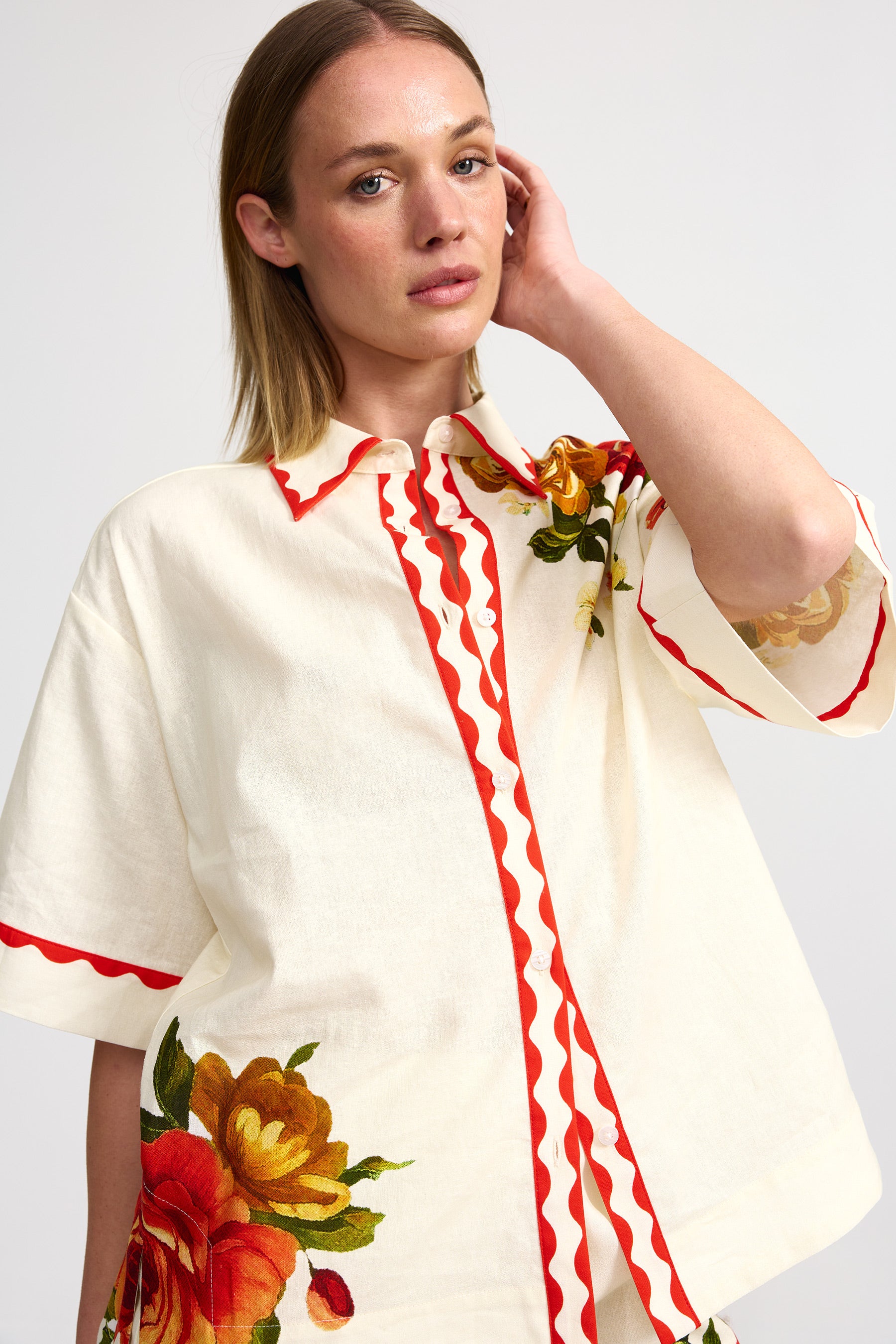 NERI SHIRT ANTIQUE ROSE