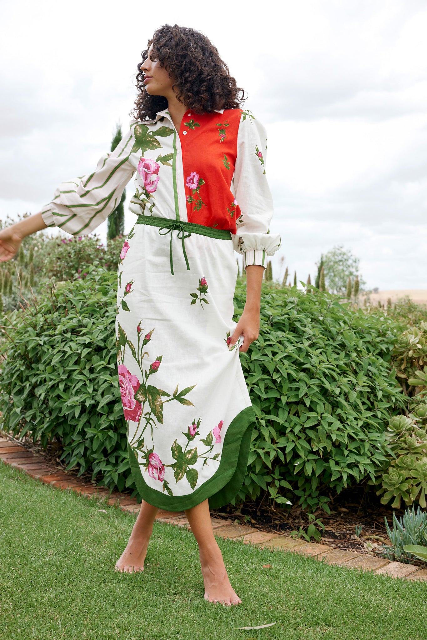 Ruby Rafferty RAFFERTY SKIRT RUBY ANTIQUE ROSE – Aston Studio