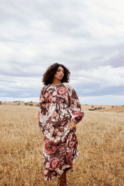 VINCE DRESS IN VINTAGE ROSE