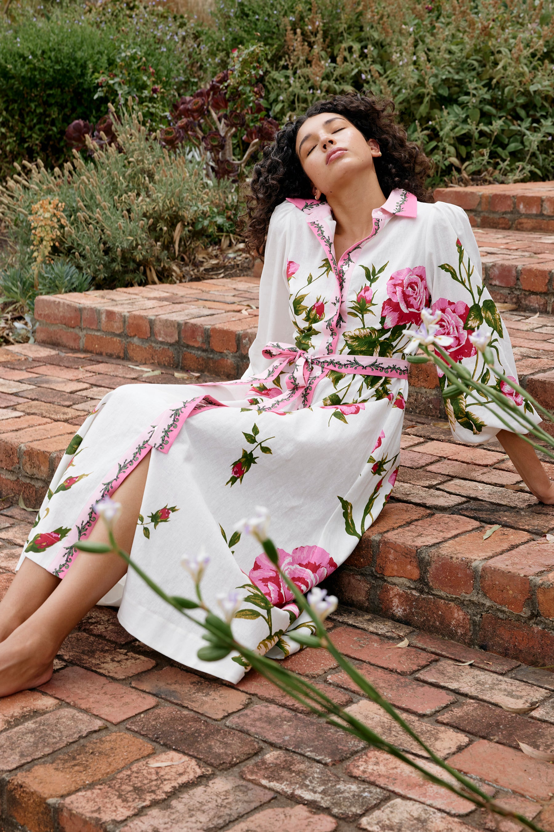 LUCILLE DRESS ANTIQUE ROSE – Aston Studio