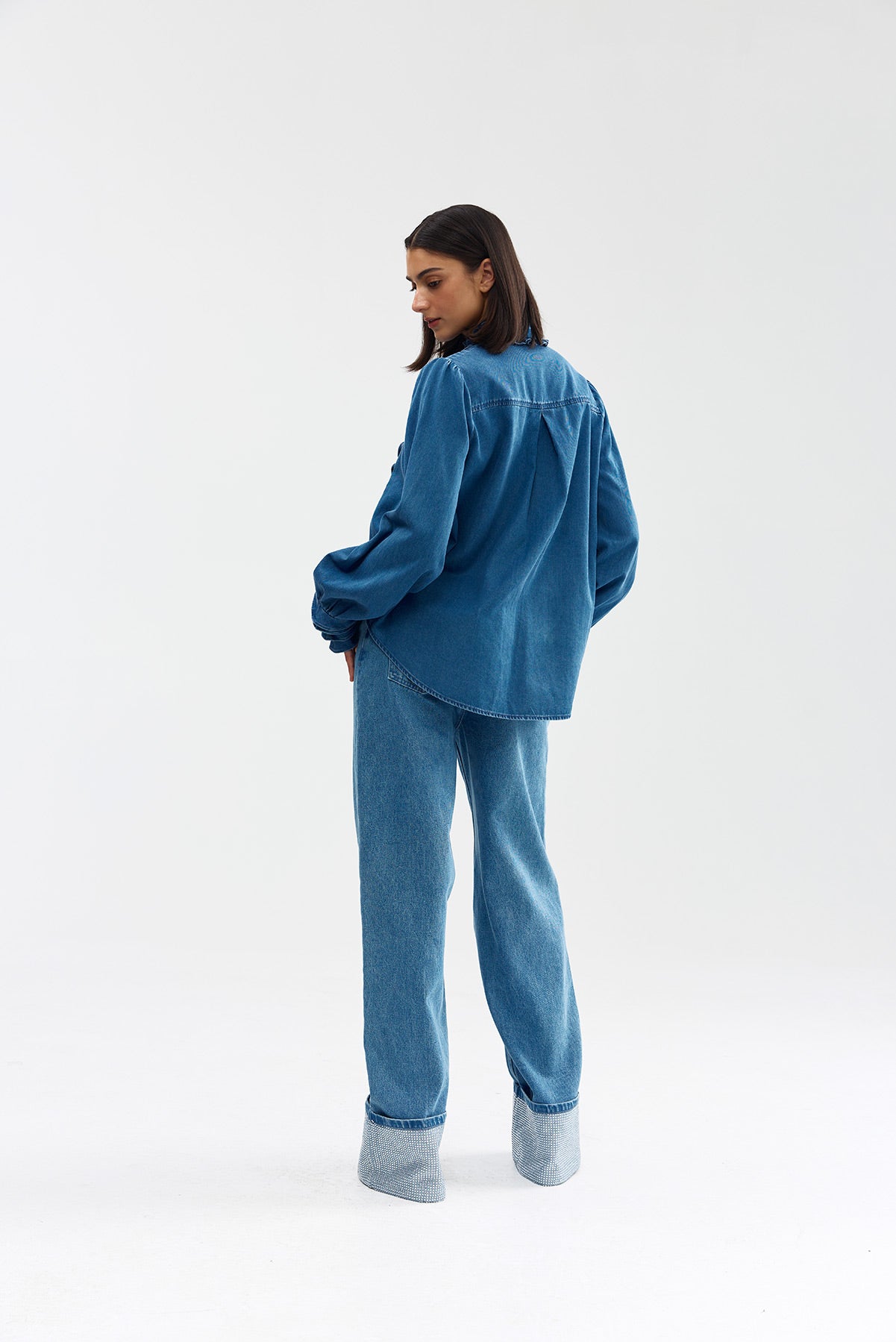 LUNA BLOUSE DENIM