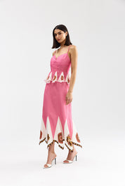 PETRA MIDI SKIRT POPPY ANTIQUE