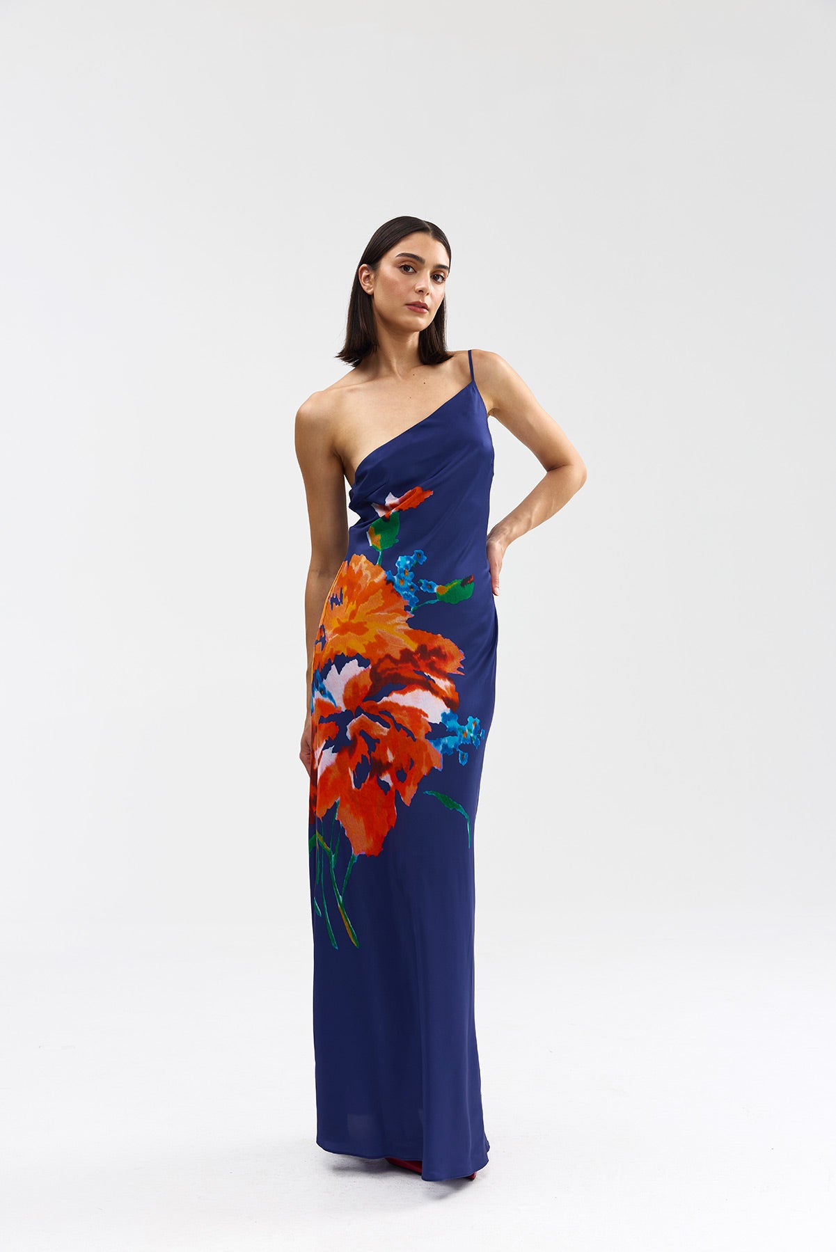 CLEMENCE DRESS ROYAL PAPAYA