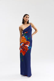 CLEMENCE DRESS ROYAL PAPAYA