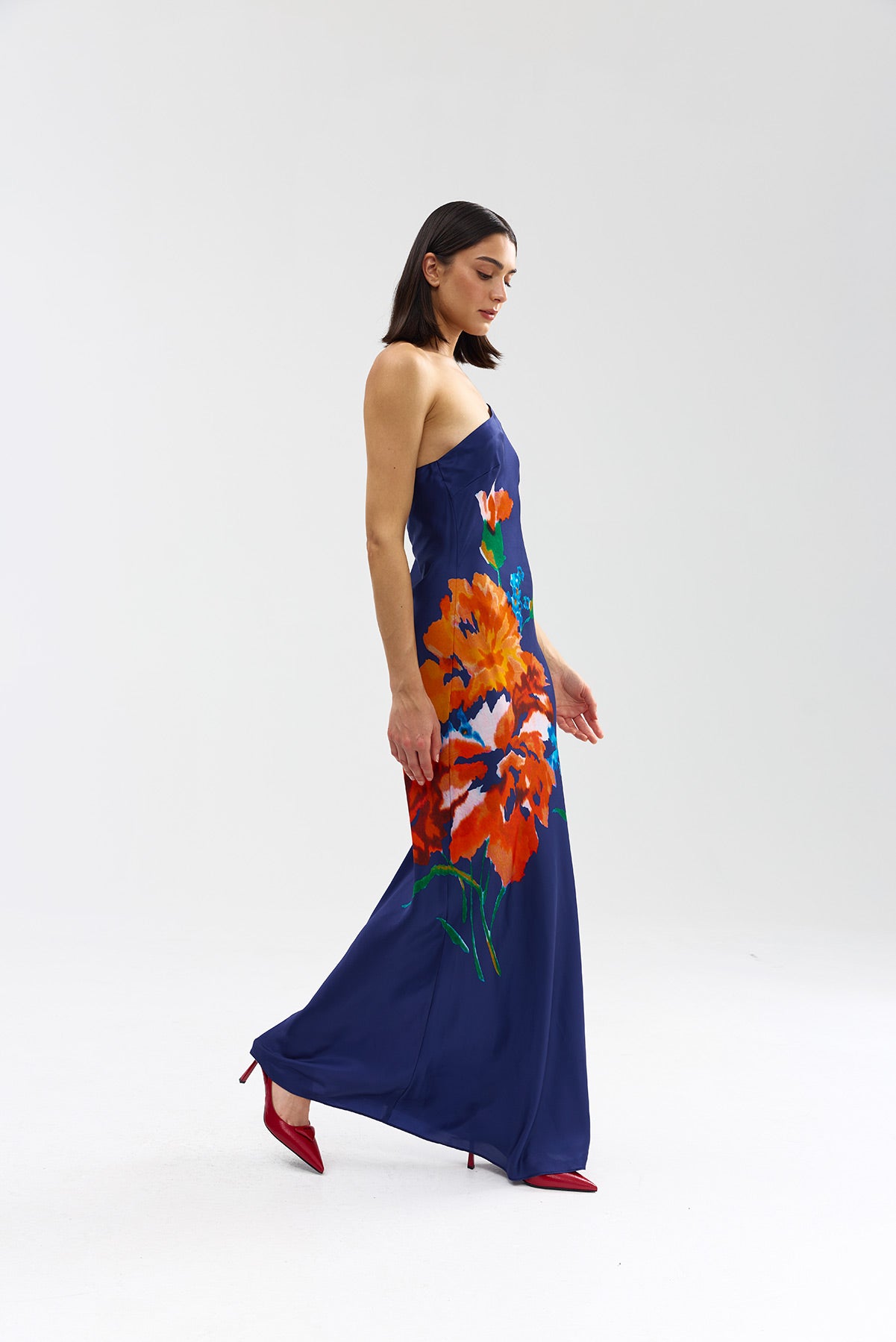 CLEMENCE DRESS ROYAL PAPAYA