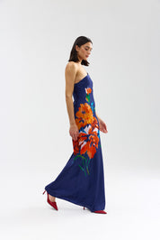 CLEMENCE DRESS ROYAL PAPAYA