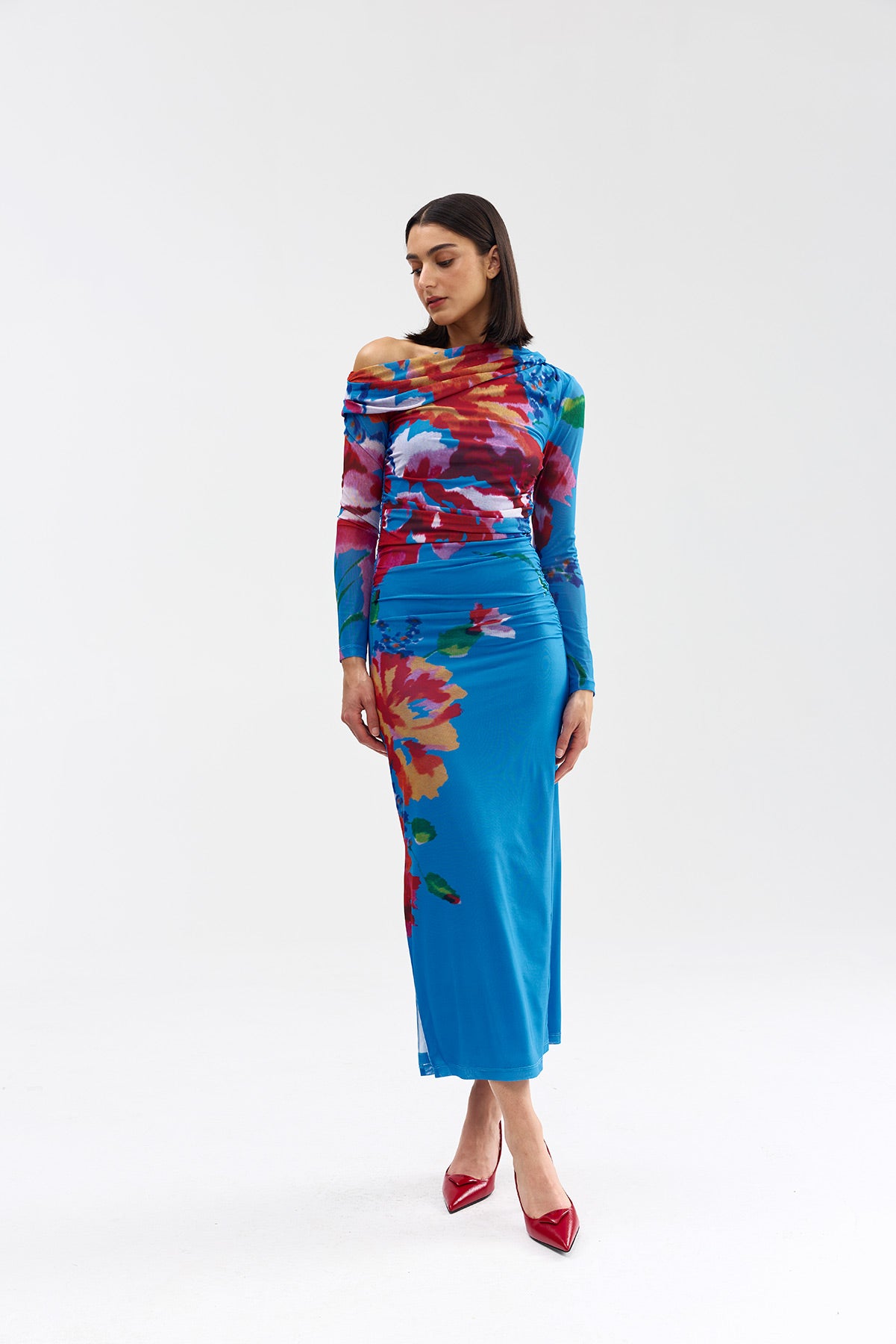 AS22648_LONG_SLEEVE_SOPHIE_MESH_DRESS_LUMINOUS_PAPAYA_1.jpg
