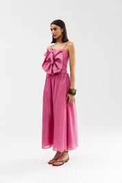 CALLA TOP POPPY BARK STRIPE