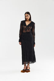 CLEO SKIRT NERO LACE