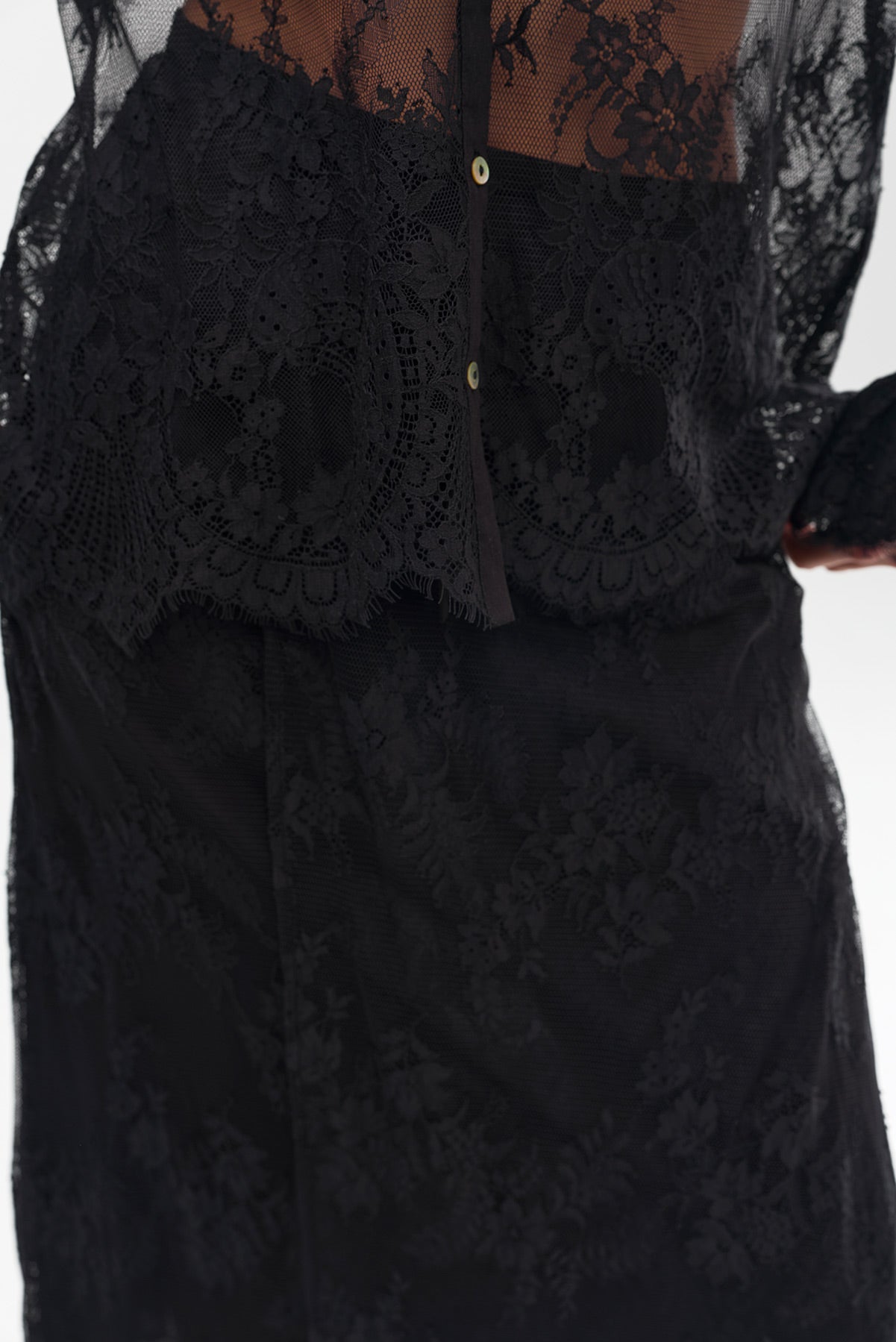 CLEO SKIRT NERO LACE