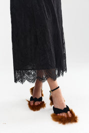 CLEO SKIRT NERO LACE