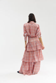 ROMANE SHIRT PAPAYA PLAID
