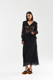 CLEO BLOUSE NERO LACE