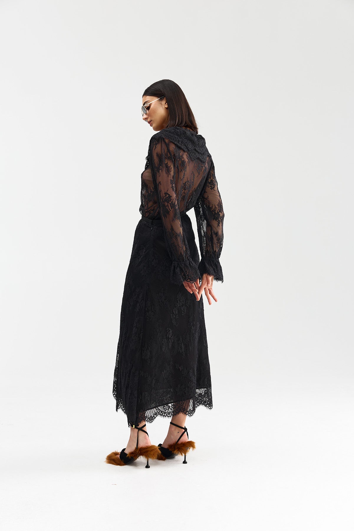 CLEO BLOUSE NERO LACE