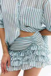 NOAH SKIRT POWDER ANTIQUE STRIPE