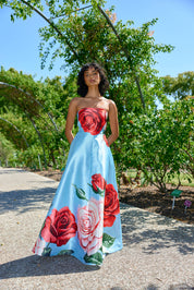 AUDREY GOWN ARCTIC ROSE