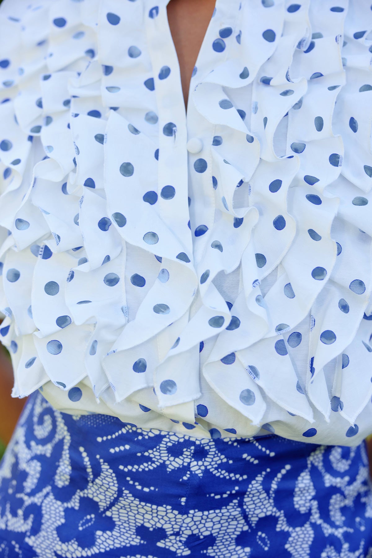 MAVIS BLOUSE ANTIQUE ROYAL