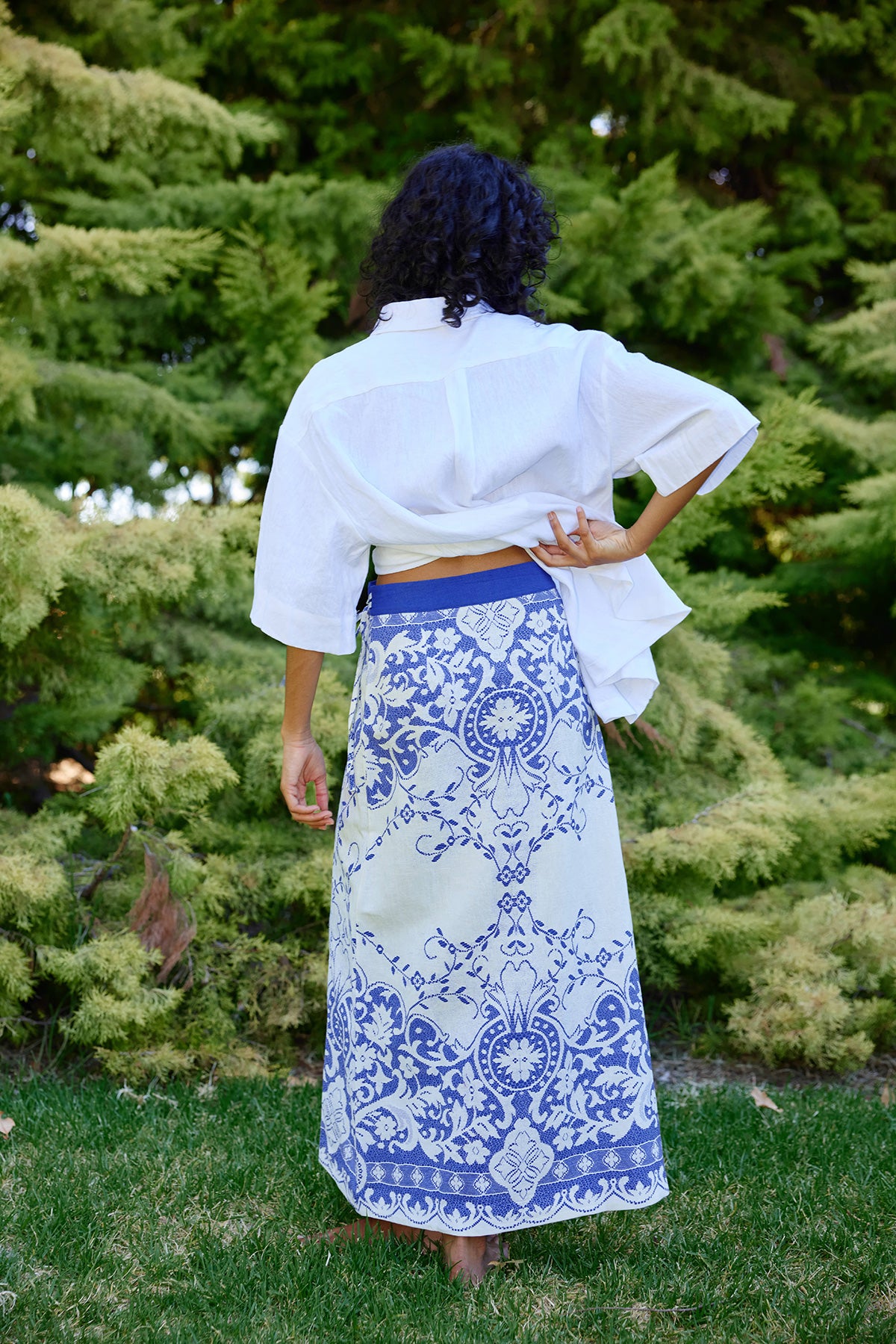 TANSY SKIRT ANTIQUE ROYAL