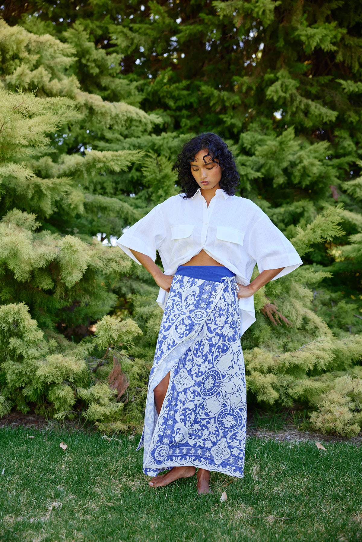 TANSY SKIRT ANTIQUE ROYAL