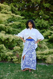 TANSY SKIRT ANTIQUE ROYAL