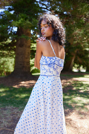 HATTIE DRESS ROYAL ANTIQUE