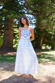 HATTIE DRESS ROYAL ANTIQUE