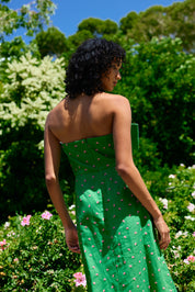 JEMIMA DRESS LEAF ROSE