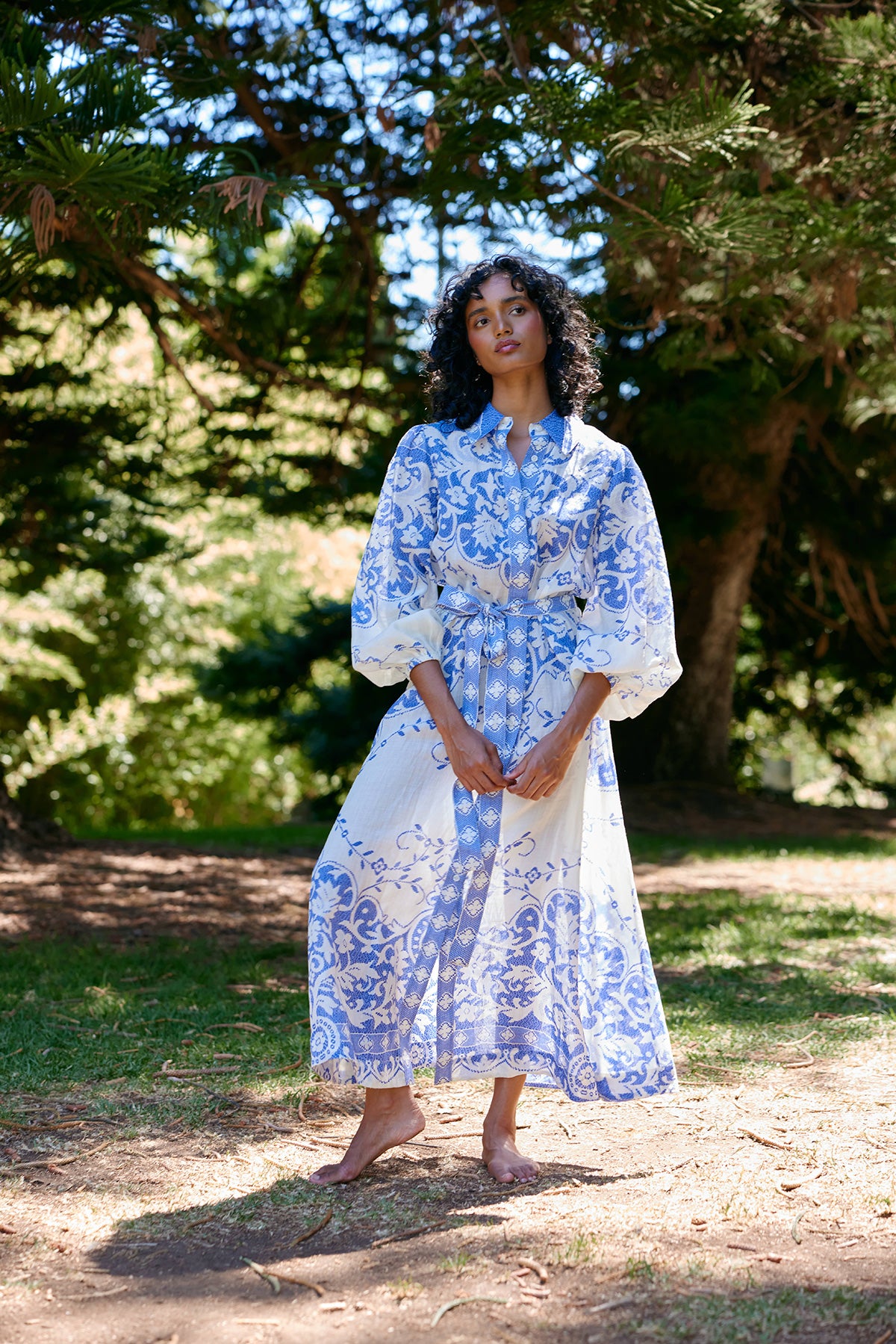 LUCILLE DRESS ANTIQUE ROYAL (PRE ORDER)