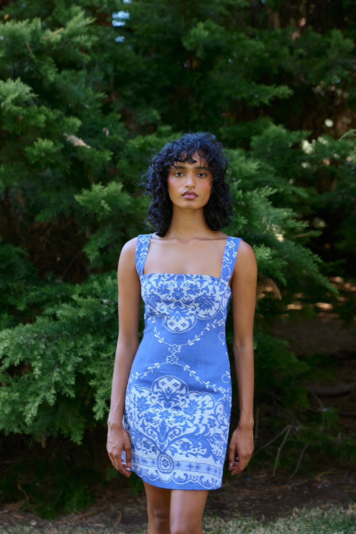 MIMI DRESS ROYAL ANTIQUE