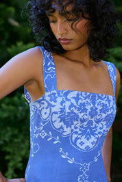 MIMI DRESS ROYAL ANTIQUE