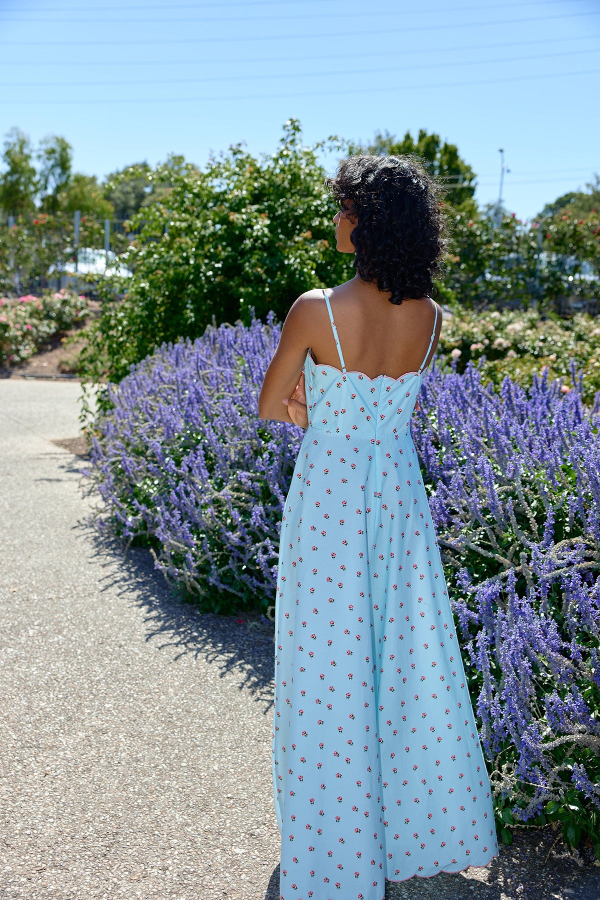 ELENA DRESS ARCTIC ROSE