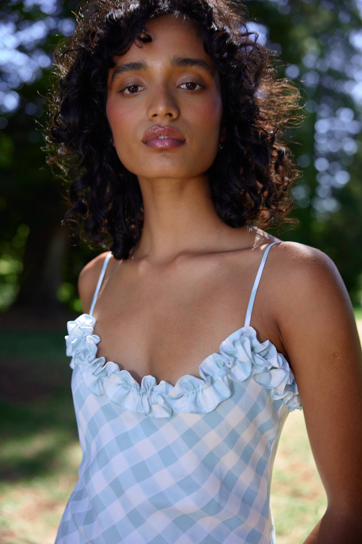 POSEY DRESS ARCTIC GINGHAM – Aston Studio