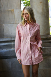 BUDDY SHIRT TEA ROSE STRIPE