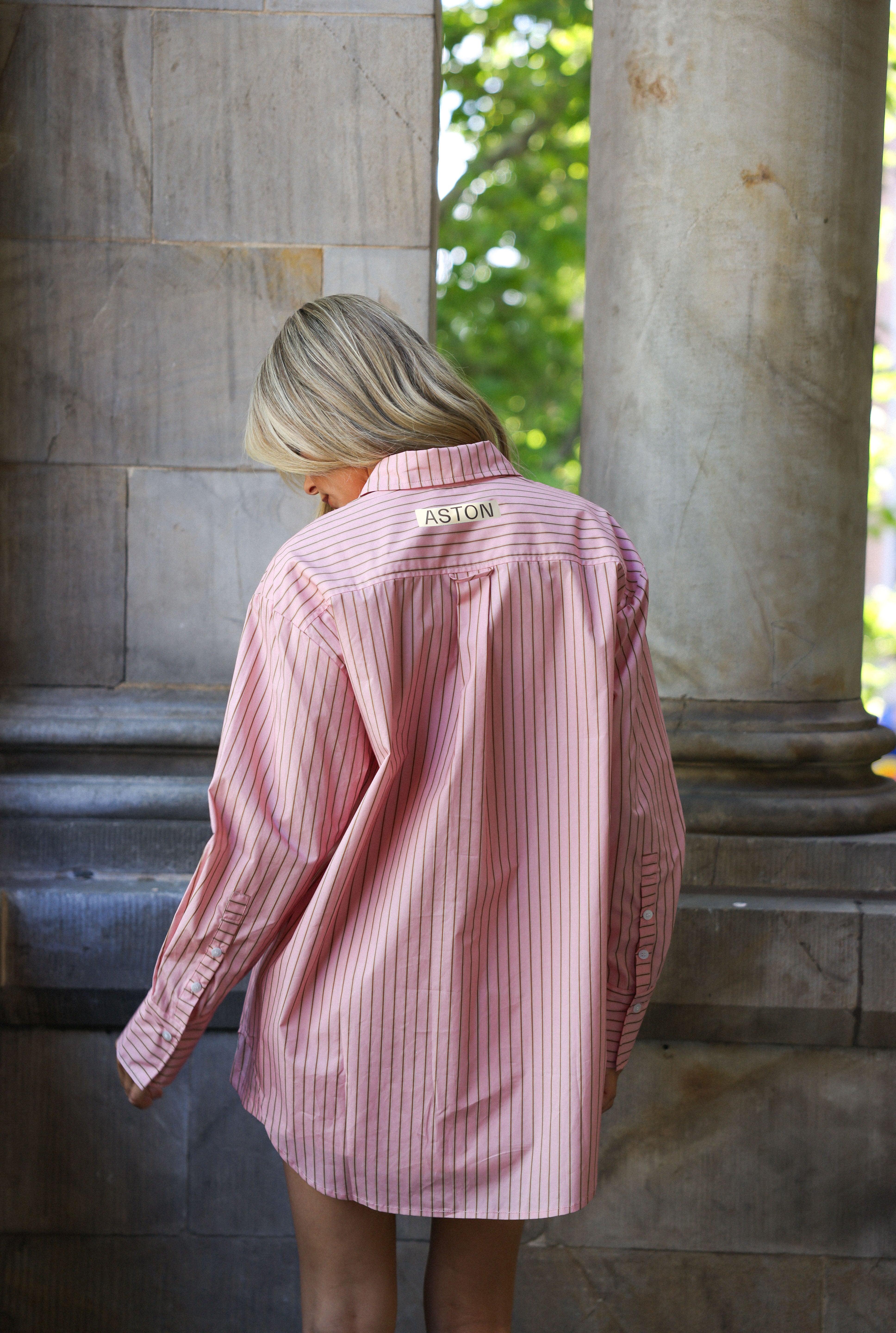 BUDDY SHIRT TEA ROSE STRIPE