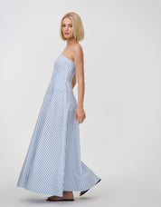 SLOANE DENIM DRESS PERIWINKLE STRIPE