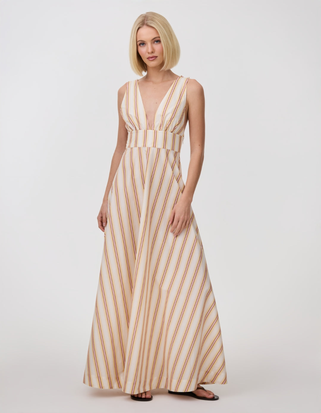 BETTY DRESS JAIPUR HARVEST STRIPE