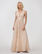 BETTY DRESS JAIPUR HARVEST STRIPE