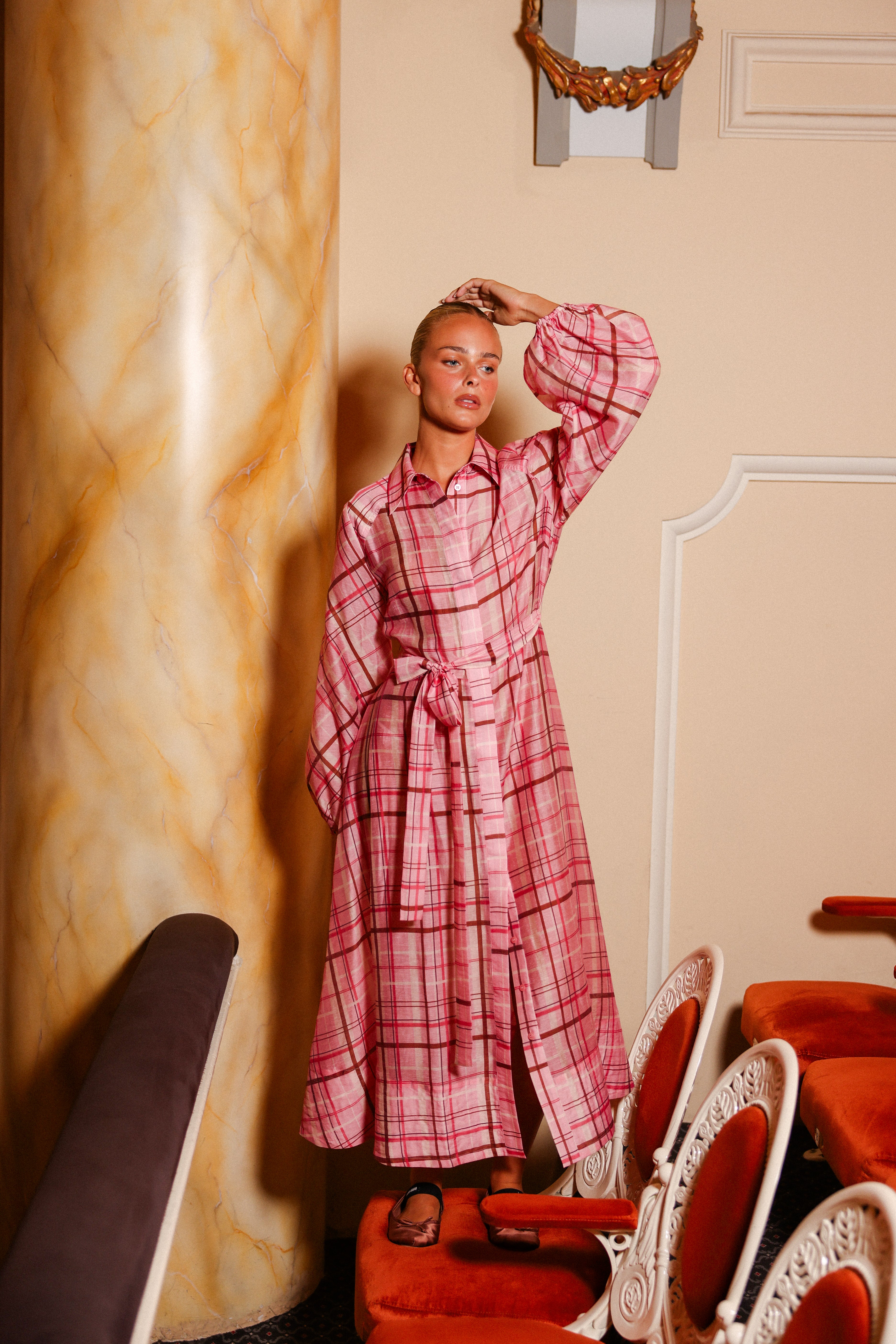 SASKIA DRESS JAIPUR CHECK