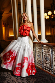 OCTAVIA SKIRT SCARLET ROSE