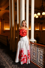 OCTAVIA SKIRT SCARLET ROSE
