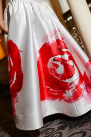 OCTAVIA SKIRT SCARLET ROSE