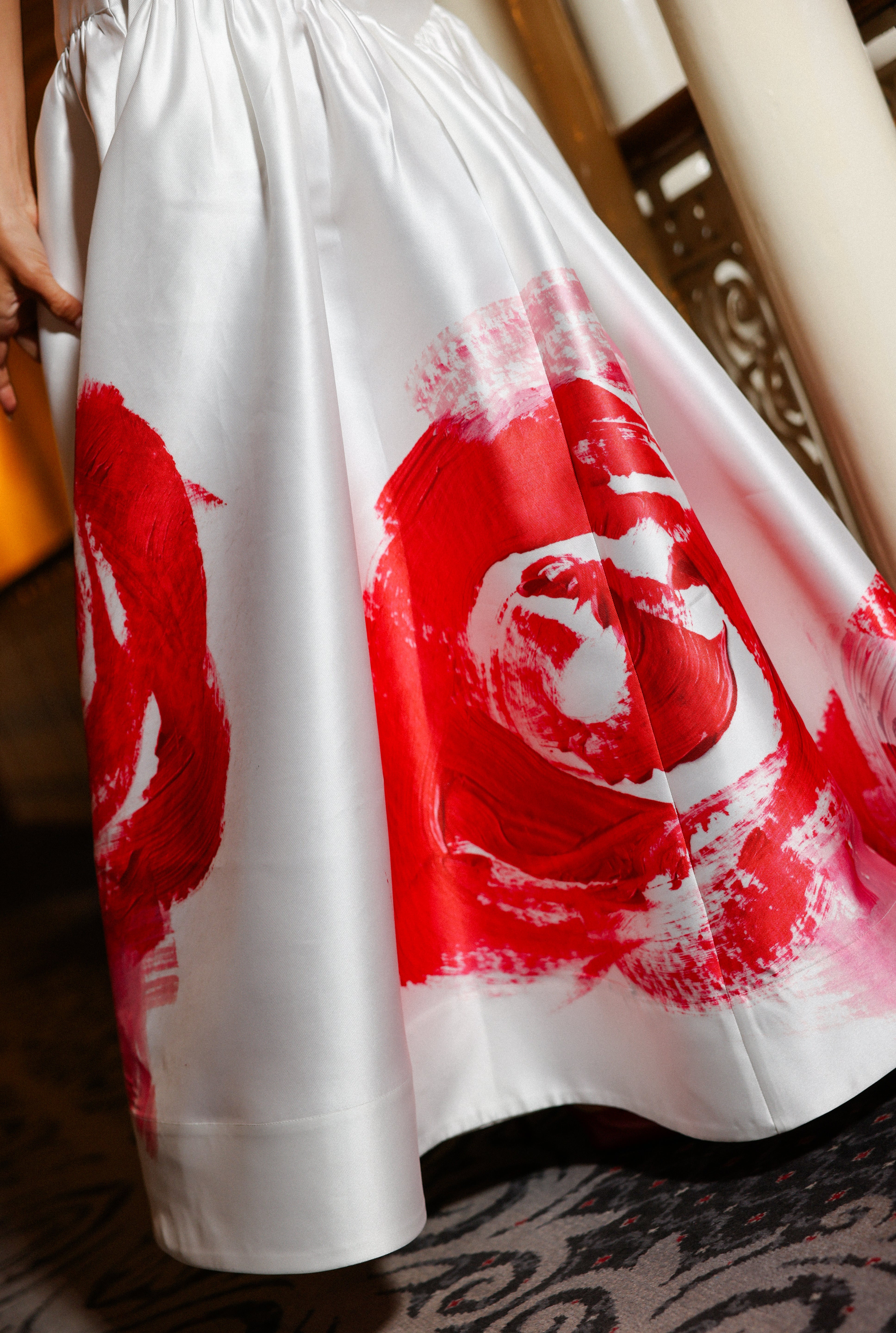 OCTAVIA SKIRT SCARLET ROSE