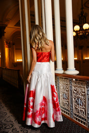 OCTAVIA SKIRT SCARLET ROSE